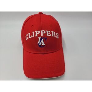 Los Angeles Clippers NBA Elevation Flex Fitted (Seems M-L) Hat Cap Men Women Red